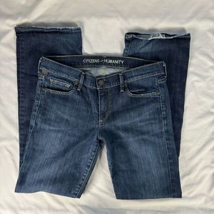 Citizens of Humanity Size 30 Dita Petite Bootcut Dark Wash Denim Jeans